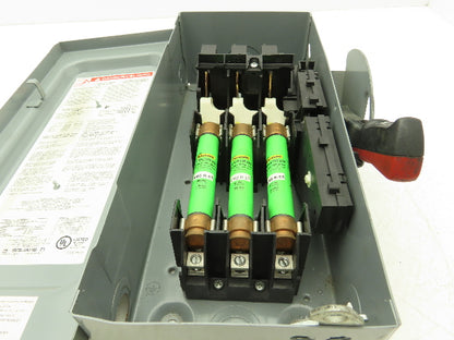 Square D H361 Fusible Heavy Duty Safety Disconnect Switch 30A 600VAC F05