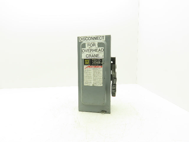 Square D H361 Fusible Heavy Duty Safety Disconnect Switch 30A 600VAC F05