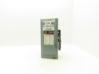Square D H361 Fusible Heavy Duty Safety Disconnect Switch 30A 600VAC F05