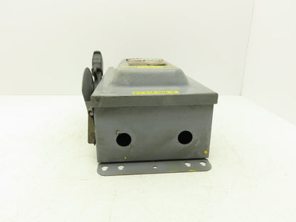 Square D HU362 Safety Disconnect Switch 60A 600VAC 3Pole Non Fused Ser F1