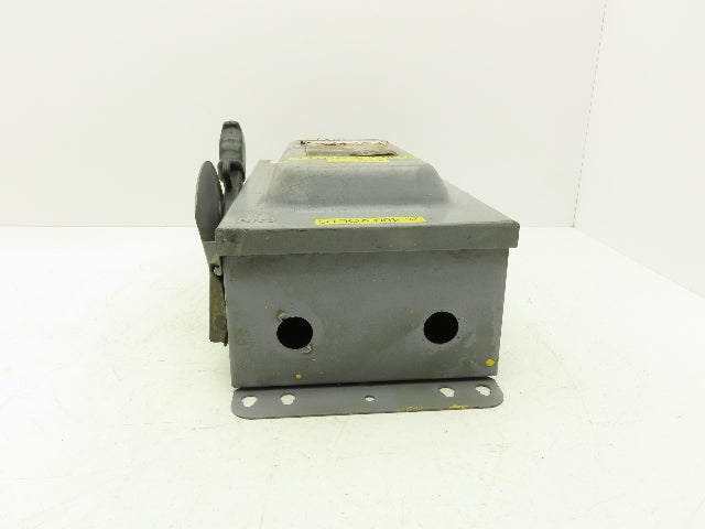 Square D HU362 Safety Disconnect Switch 60A 600VAC 3Pole Non Fused Ser F1