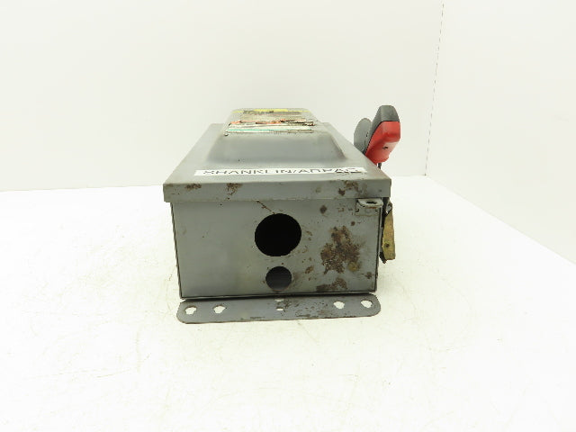Square D HU362 Safety Disconnect Switch 60A 600VAC 3Pole Non Fused Ser F1