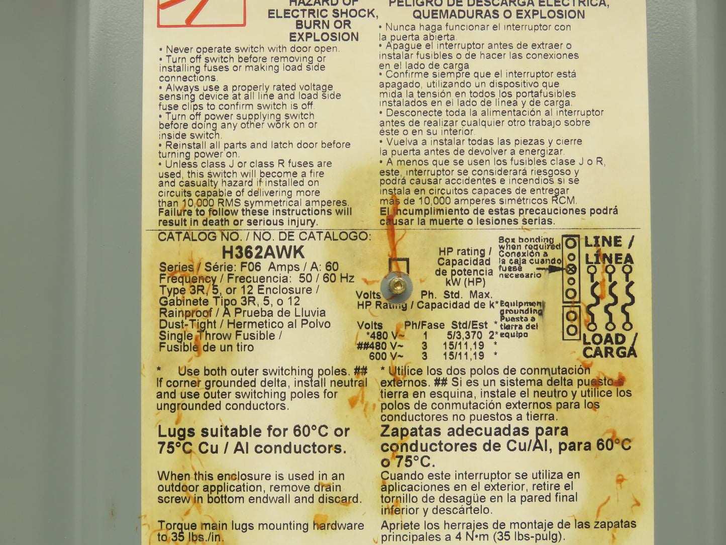 Square D Safety Disconnect Switch 600VAC 60A Fused/Non-Fused Mixed Lot of 3