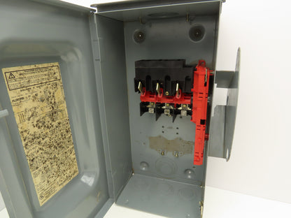 Square D Safety Disconnect Switch 600VAC 60A Fused/Non-Fused Mixed Lot of 3