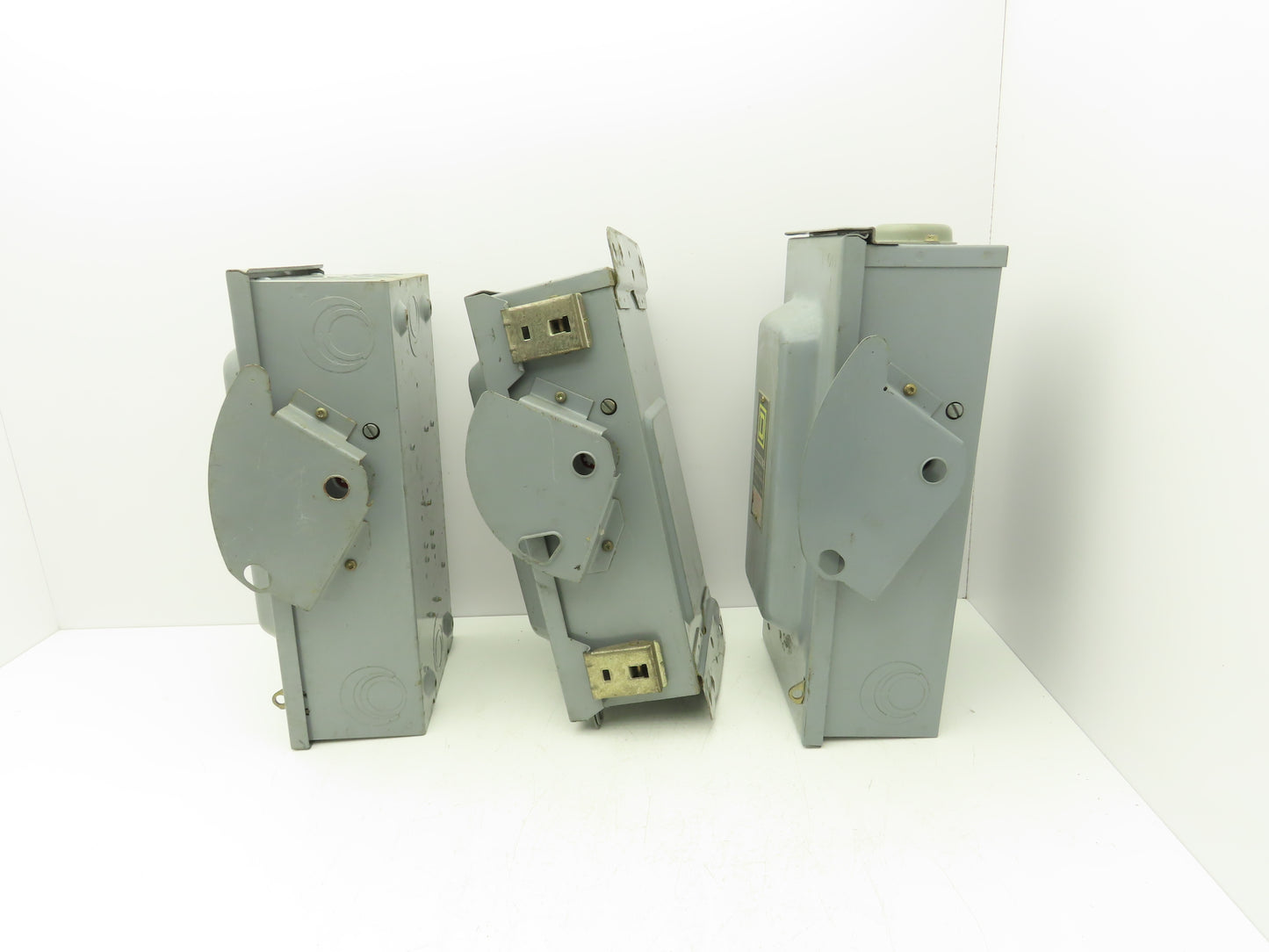 Square D Safety Disconnect Switch 600VAC 60A Fused/Non-Fused Mixed Lot of 3