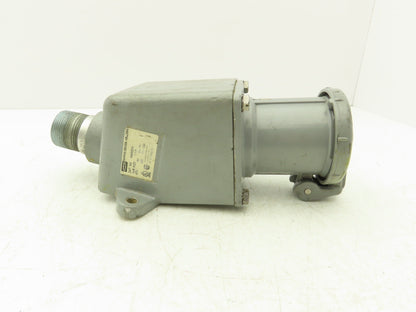 Hubbell HBL460RS2W Receptacle 60A 250VDC 600VAC 3 Pole 4 Wire & Angle Back Box