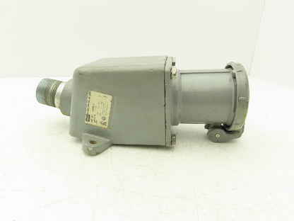 Hubbell HBL460RS2W Receptacle 60A 250VDC 600VAC 3 Pole 4 Wire & Angle Back Box