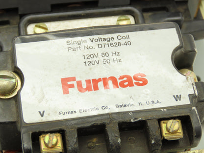 Furnas 40JB32AF NEMA 4 Motor Starter Contactor 135A 600VAC 3PH 100Hp 120V Coil