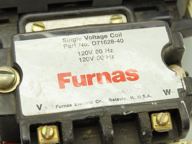 Furnas 40JB32AF NEMA 4 Motor Starter Contactor 135A 600VAC 3PH 100Hp 120V Coil