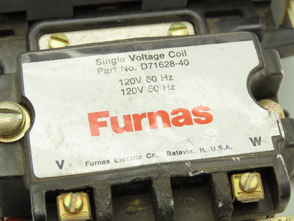 Furnas 40JB32AF NEMA 4 Motor Starter Contactor 135A 600VAC 3PH 100Hp 120V Coil