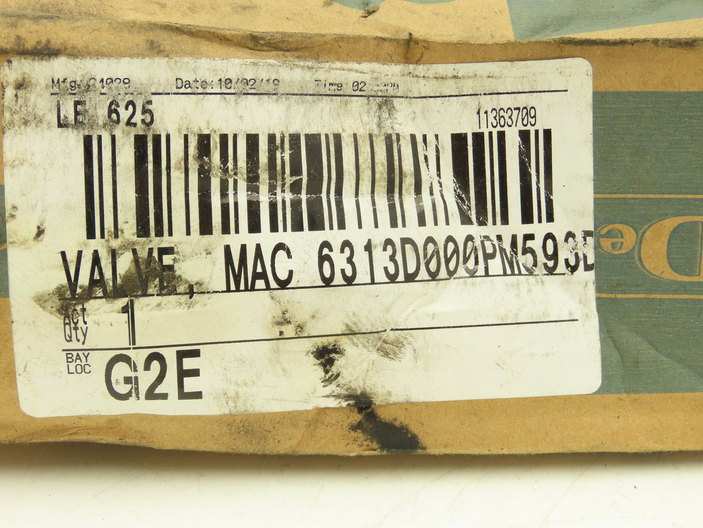 MAC 6313D-000-PM-593DA Pneumatic Solenoid Valve 24vDC 2.5W 4/2