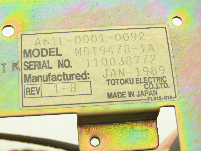 GMF Robotics A611-0001-0092 Terminal Unit Keyboard/ CRT Monitor