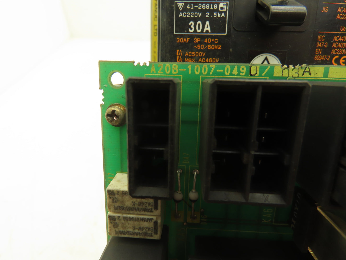 Fanuc A05B-2400-C453 Robotic Drive Emergency Stop Assembly 3 Pole 30A