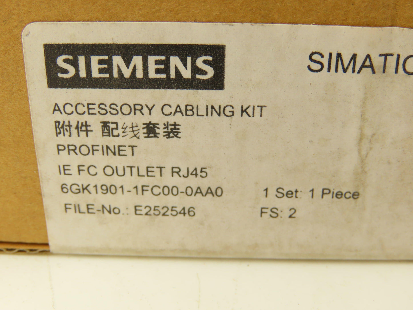 Siemens 6GK1901-1FC00-0AA0 Accessory Cabling Kit RJ45 Outlet