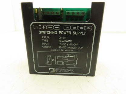 Detas GSA-SWC10 Switching Power Supply 35VAC Input 25VDC Output