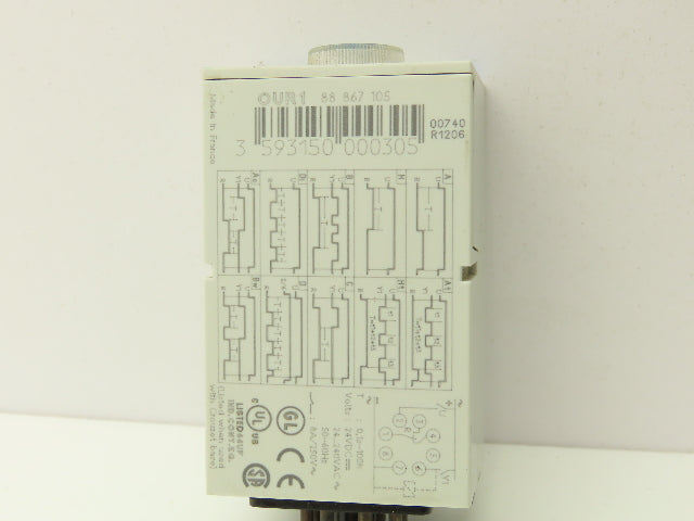 Crouzet OUR1 Timer Relay 0.1 Sec-100 Hour