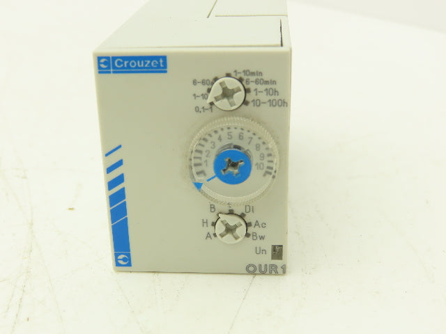 Crouzet OUR1 Timer Relay 0.1 Sec-100 Hour
