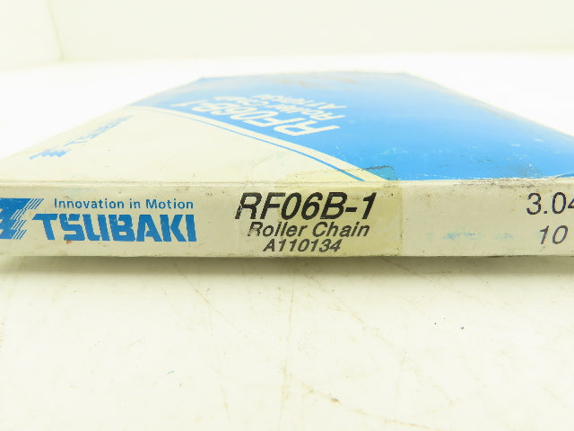 Tsubakimoto RF06B-1 Roller Chain Tsubaki #35 Single 10' Strand Lot of 2