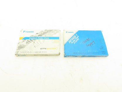 Tsubakimoto RF06B-1 Roller Chain Tsubaki #35 Single 10' Strand Lot of 2