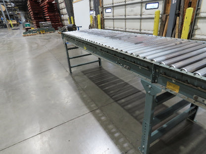 Hytrol 36"x 28' Accumulation Roller Conveyor 2Hp 460V 3PH 105 FPM Belt Drive