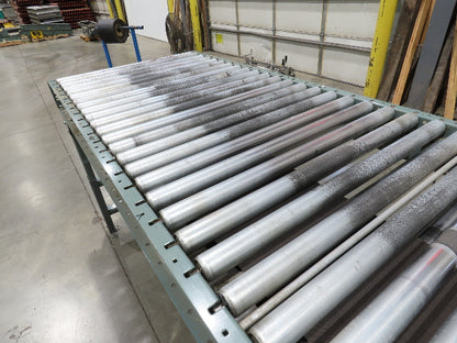 Hytrol 36"x 28' Accumulation Roller Conveyor 2Hp 460V 3PH 105 FPM Belt Drive