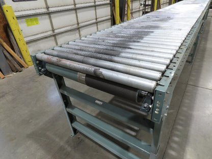 Hytrol 36"x 28' Accumulation Roller Conveyor 2Hp 460V 3PH 105 FPM Belt Drive