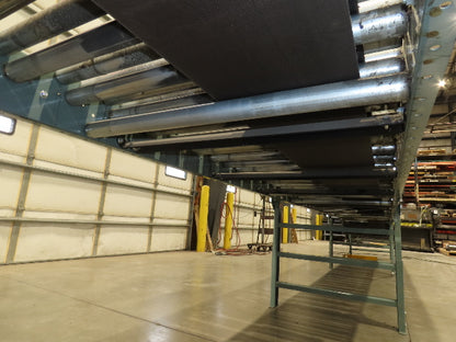 Hytrol 36"x 28' Accumulation Roller Conveyor 2Hp 460V 3PH 105 FPM Belt Drive