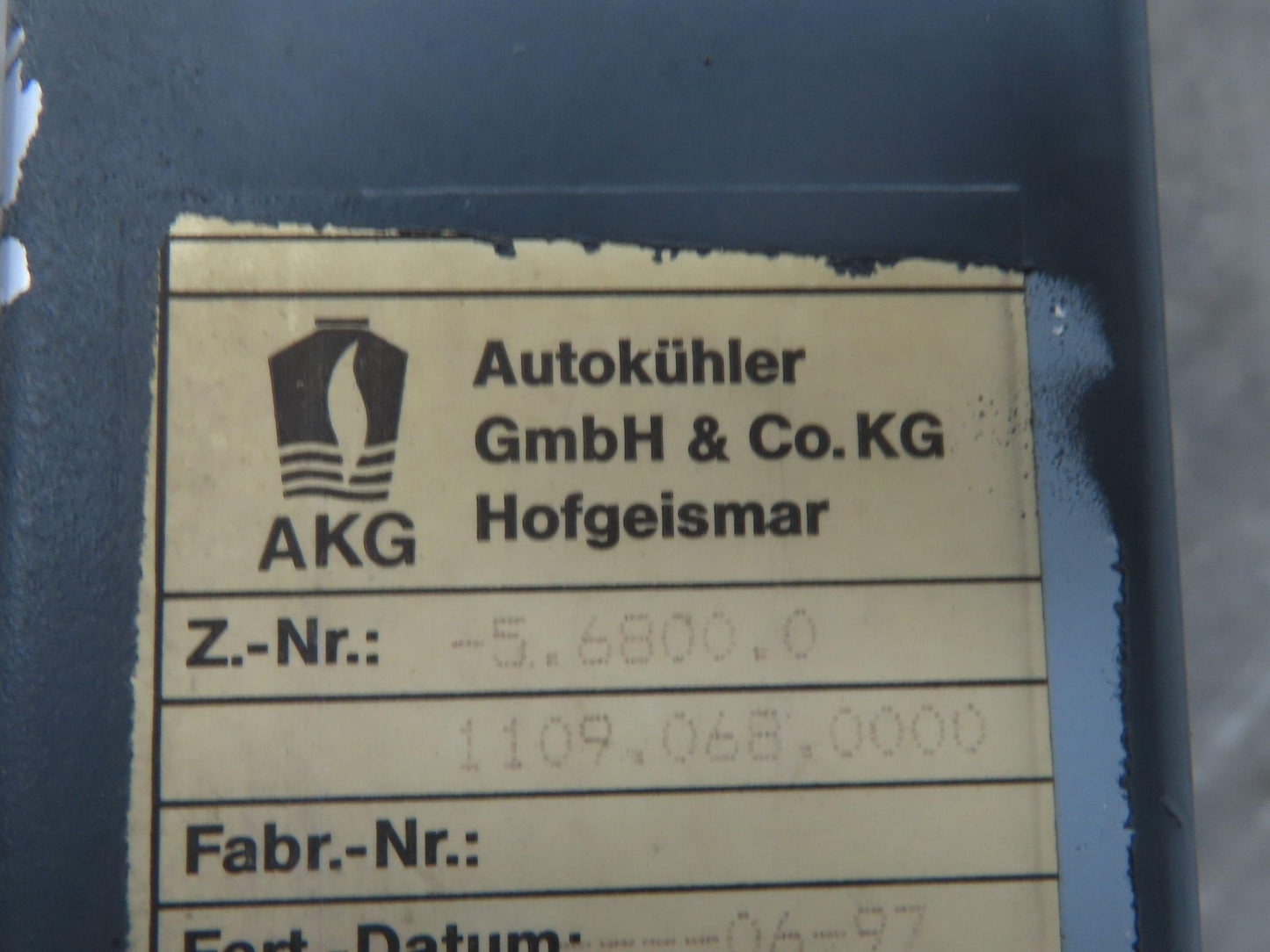 Autokuhler Kaeser CS-76 Air Compressor Oil Cooler Radiator After Cooler 60Hp