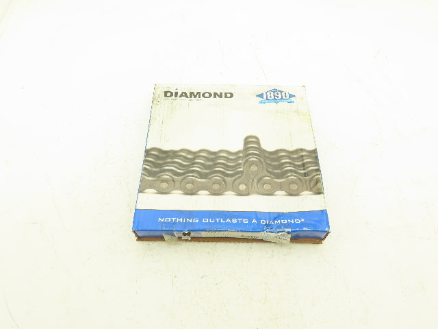 Diamond X-1233-010 Roller Chain #60 Riveted 10' Single Strand