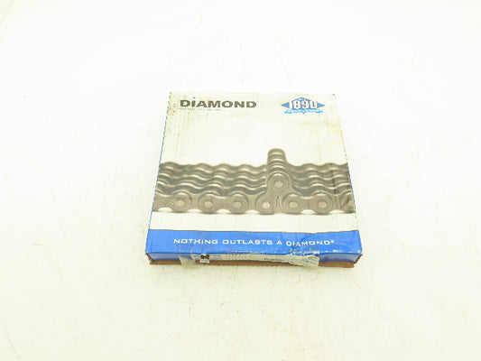 Diamond X-1233-010 Roller Chain #60 Riveted 10' Single Strand