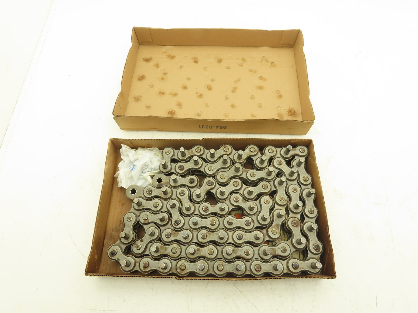 Diamond Roller Chain #100 Riveted E1 Pin Attachment 10' Single Strand 1.25"Pitch