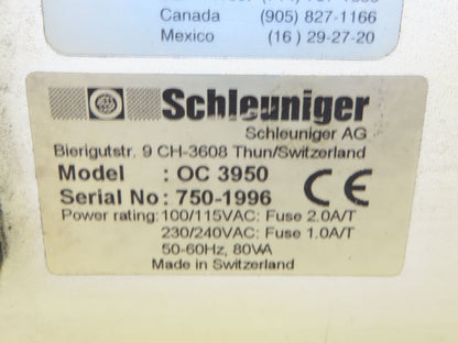 Schleuniger OC-3950 OmniCut Automatic Cutting Machine Wire Cable Fiber Optic