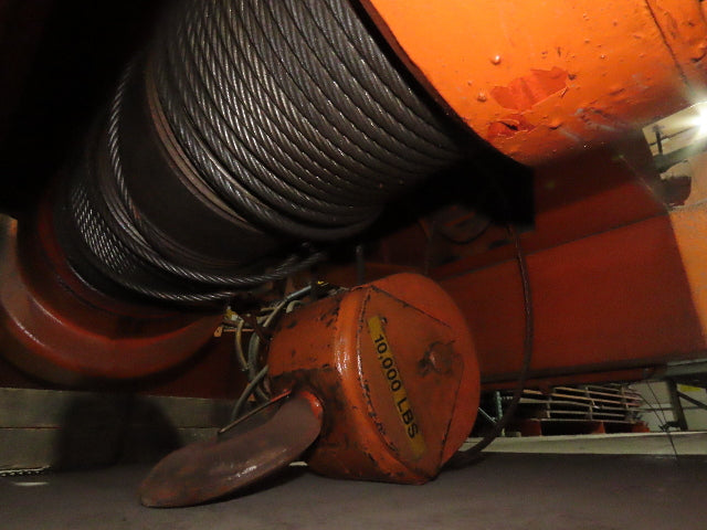 Cleveland Tramrail P&H 5 Ton Double Girder Underhung Bridge Crane Hoist w/Remote