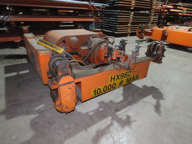 Cleveland Tramrail P&H 5 Ton Double Girder Underhung Bridge Crane Hoist w/Remote