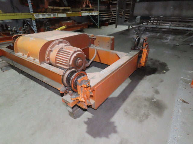 Cleveland Tramrail P&H 5 Ton Double Girder Underhung Bridge Crane Hoist w/Remote