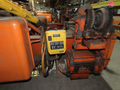 Cleveland Tramrail P&H 5 Ton Double Girder Underhung Bridge Crane Hoist w/Remote