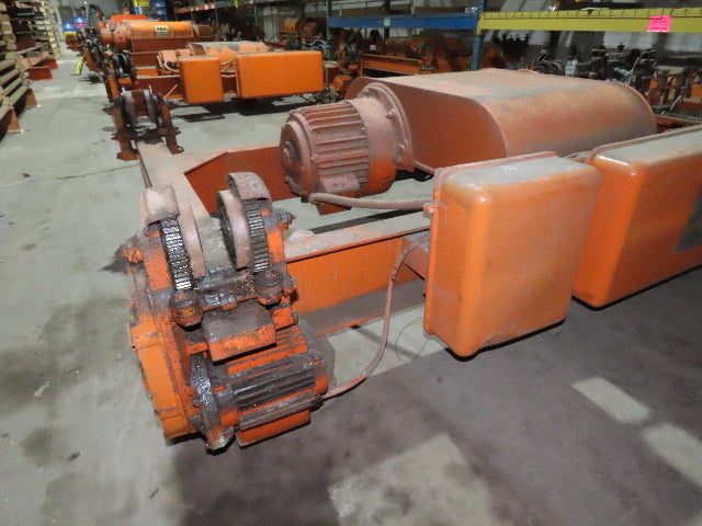 Cleveland Tramrail P&H 5 Ton Double Girder Underhung Bridge Crane Hoist w/Remote