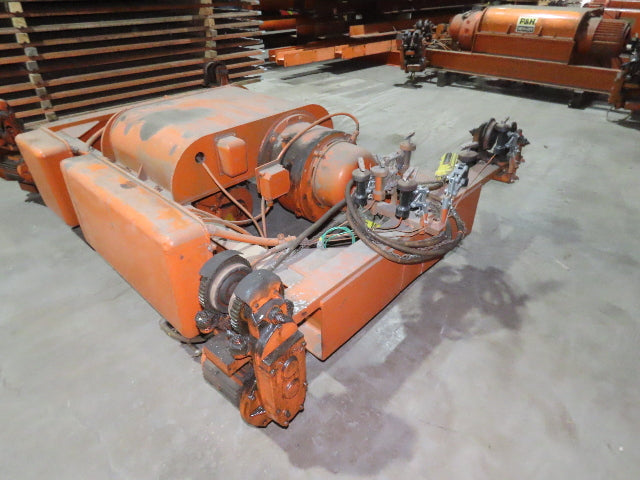 Cleveland Tramrail P&H 5 Ton Double Girder Underhung Bridge Crane Hoist 2-Speed
