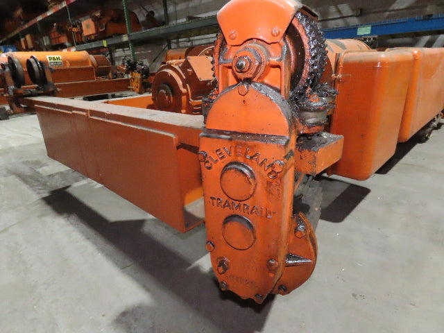Cleveland Tramrail P&H 5 Ton Double Girder Underhung Bridge Crane Hoist 2-Speed