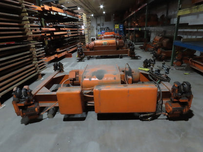 Cleveland Tramrail P&H 5 Ton Double Girder Underhung Bridge Crane Hoist 2-Speed
