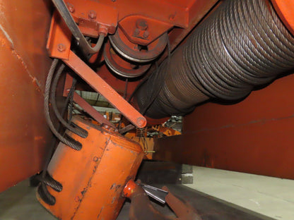 Cleveland Tramrail P&H 10 Ton Double Girder Underhung Bridge Crane Hoist 2-Speed