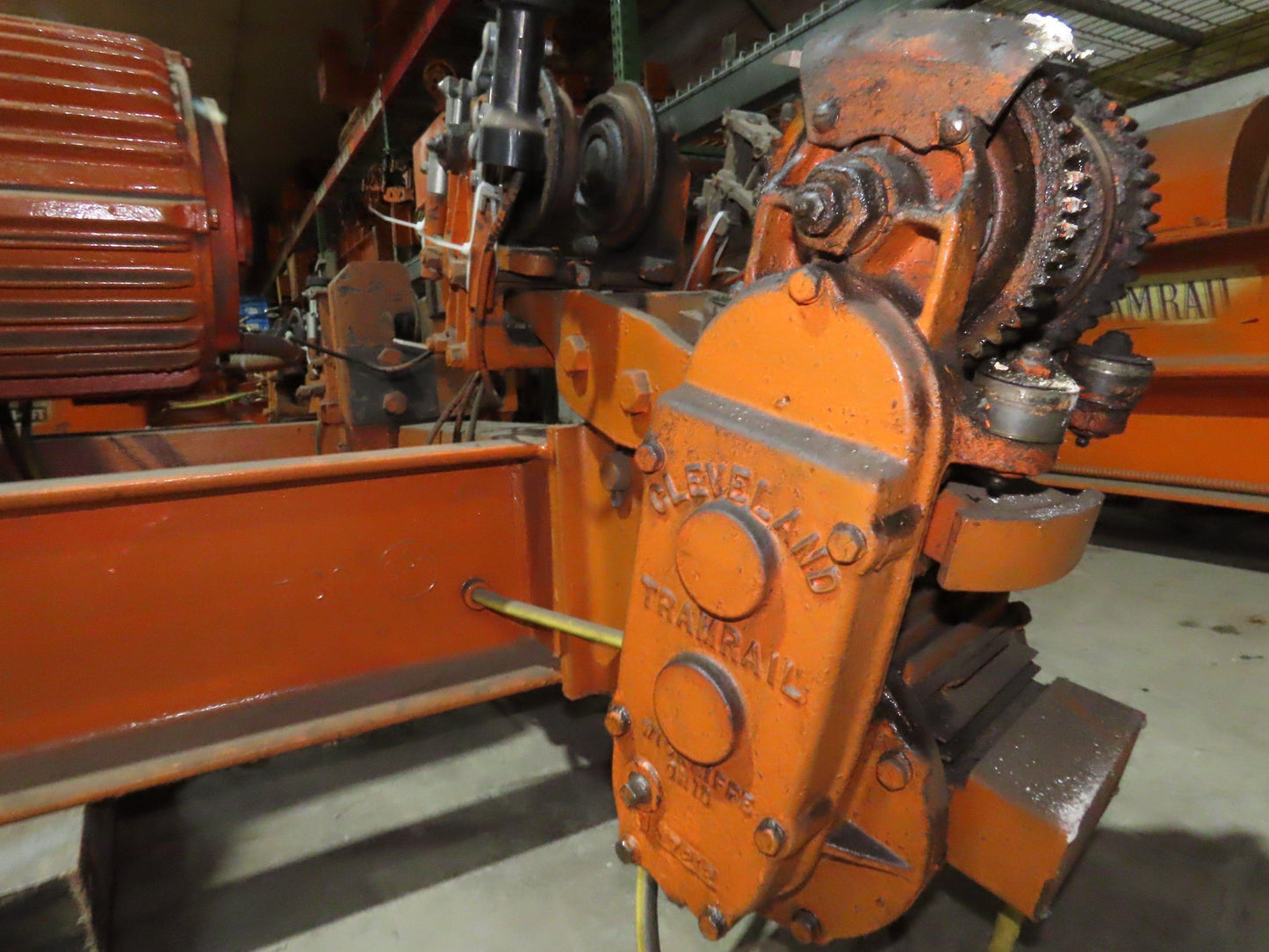 Cleveland Tramrail P&H 10 Ton Double Girder Underhung Bridge Crane Hoist 2-Speed