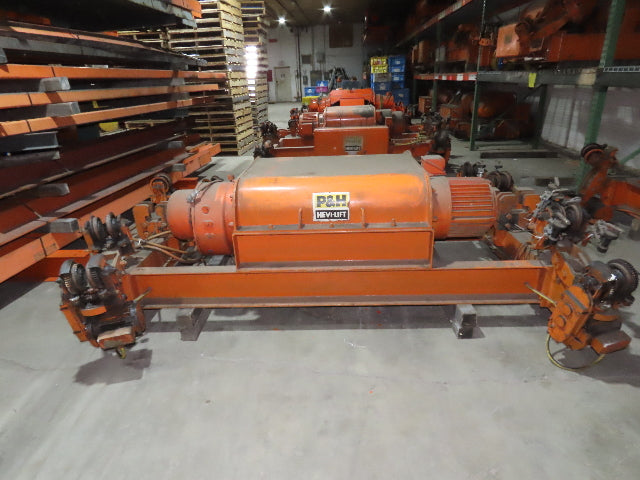 Cleveland Tramrail P&H 10 Ton Double Girder Underhung Bridge Crane Hoist 2-Speed