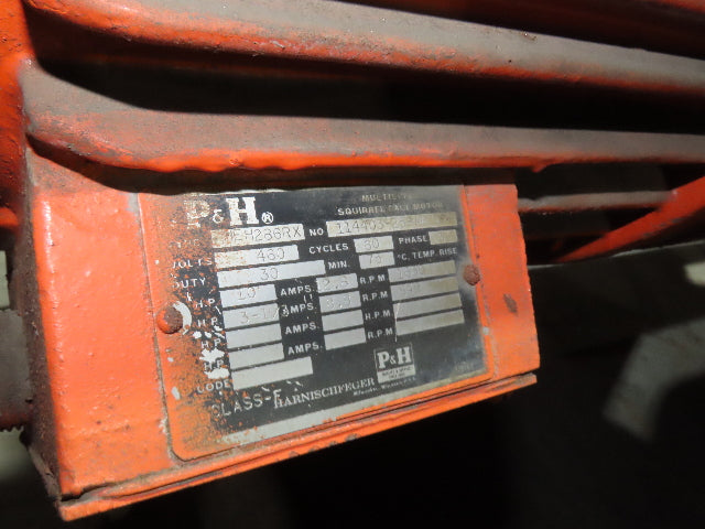 Cleveland Tramrail P&H 10 Ton Double Girder Underhung Bridge Crane Hoist 2-Speed