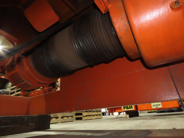 Cleveland Tramrail P&H 7.5 Ton Double Girder Underhung Bridge Crane Hoist 26'