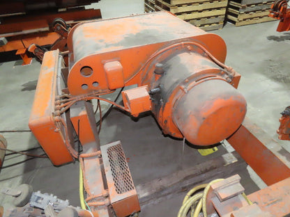 Cleveland Tramrail P&H 7.5 Ton Double Girder Underhung Bridge Crane Hoist 26'