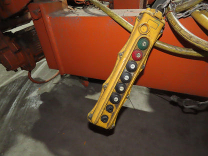 Cleveland Tramrail P&H 7.5 Ton Double Girder Underhung Bridge Crane Hoist 26'