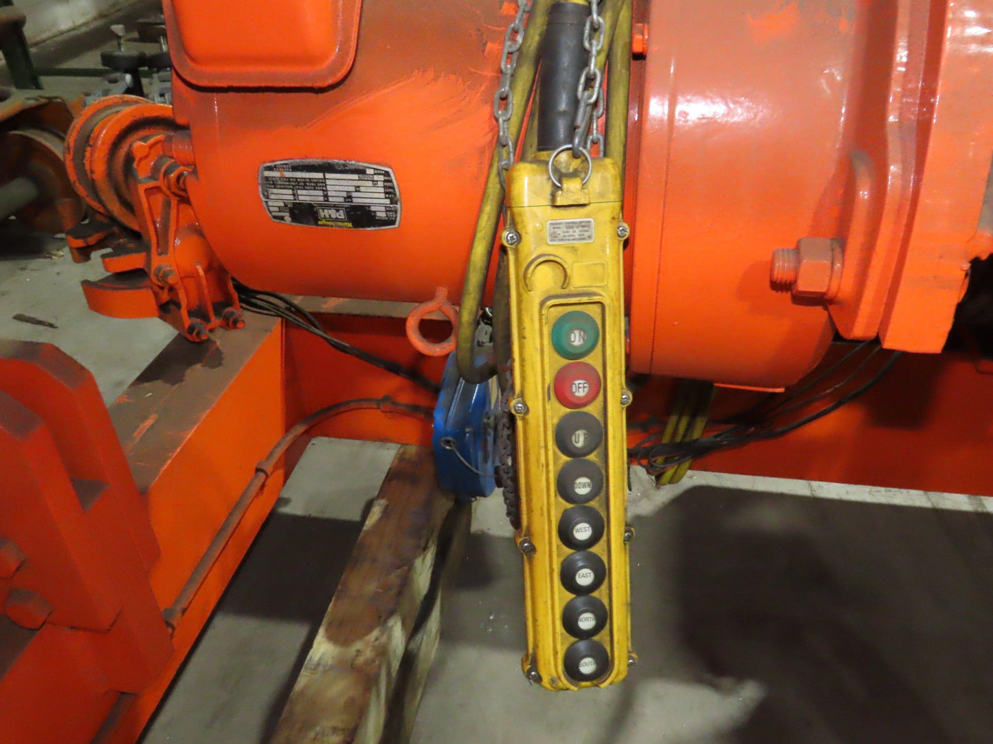 Cleveland Tramrail P&H 10 Ton Double Girder Underhung Bridge Crane Hoist 1-Speed