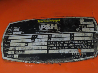 Cleveland Tramrail P&H 10 Ton Double Girder Underhung Bridge Crane Hoist 1-Speed