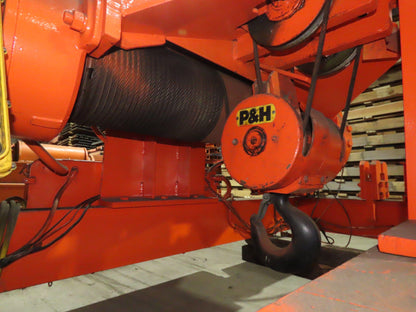 Cleveland Tramrail P&H 10 Ton Double Girder Underhung Bridge Crane Hoist 1-Speed